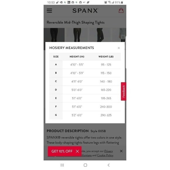 Spanx Assets Mama Stripe Tights, Maternity Black Shapes Firms Size1/A = Small - Picture 4 of 4